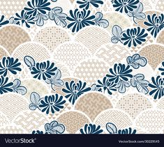 blue and beige floral pattern on white background stock photo, royalty image and royalty illustration