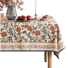 patdrea French Linen Pattern Tablecloth Soft Durable Floral Table Cloth Designer Kitchen Dining Tablecloth for Rectangular Tables for Parties Christmas 67"x 67" Package Includes:1pc rectangular tablecloth.The length of the tablecloth hanging on one side in the display picture is about 40cm (16 inches),you could buy the corresponding size accordingly to achieve the desired matching effect,the above suggestions are for reference only, please choose according to the actual measurement when buying. Unique Design: Our products are like works of art, each design is hand-drawn by our exclusive artists, showcasing exquisite details and gorgeous colors. They not only capture classic and trendy patterns, but also perfectly blend artistic and aesthetic senses through various forms of expression, addi Floral Table Cloth, Dining Tablecloth, Vintage Linen Tablecloths, Pattern Tablecloth, Linen Pattern, Designer Kitchen, Floral Table, Tablecloth Fabric, French Linen