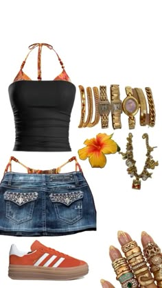 Outfit Inspo Summer, 2000s Fashion Outfits, Swaggy Outfits, Mode Inspo, Cute Everyday Outfits, Cute Simple Outfits, Really Cute Outfits, Summer Fashion Outfits, Looks Style