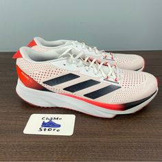 Brand New. Never Worn. No Box . I Carefully Package And Ship Immediately. Let Me Know If You Have Any Questions. Men Sz 10 Ship Same Or Next Business Day! 100% Authentic! Touch The Follow Bottom To Get Updated Every Day About New Deals. Adidas Running Shoes For Training With Athletic Fit, Adidas Athletic Fit Running Shoes For Training, White Adidas Running Shoes For Training, Adidas Running Shoes With Boost Midsole For Marathon, Adidas Running Shoes With Air Cushioning For Marathon, Sporty Red Running Shoes For Errands, Red Sporty Running Shoes For Errands, Red Running Shoes With Boost Midsole For Marathon, Adidas Running Shoes With Air Cushioning For Training