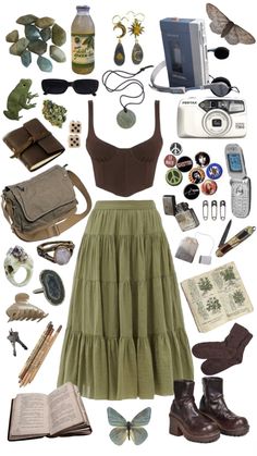 Summer Outfits Aesthetic Grunge, Indie Summer Outfits Aesthetic, Hazel Outfit, Indie Summer Outfits, Thrift Aesthetic, Outfits Aesthetic Grunge, Summer Outfit Aesthetic, Indie Summer