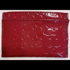 Authentic Coach Red Patent Leather Card Case Approximate Size: 4”X2.75” Authentic Guaranteed, Purchased Directly From Coach In Brand New Condition Stored In Plastic Bag, Smoke Free & Pet Free Environment. Trendy Red Wallet With Card Slots, Trendy Red Rectangular Wallet, Trendy Red Wallet With Cell Phone Pocket, Trendy Red Wallets With Interior Card Slots, Red Leather Wallets With Cell Phone Pocket, Compact Red Leather Wallet, Trendy Red Wallets For Everyday Use, Red Formal Bag With Card Slots, Red Rectangular Coin Purse With Interior Card Slots