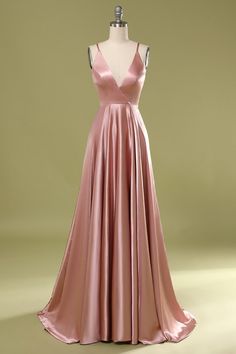 Fitted Ball Gown With Spaghetti Straps For Prom, Elegant Spaghetti Strap Ball Gown For Prom, Elegant Fitted Ball Gown With Spaghetti Straps, Elegant Ball Gown With Spaghetti Straps, Pink Floor-length Gown With Corset Back, Elegant Spaghetti Straps Ball Gown, V-neck Gown With Corset Back For Gala, Pink Backless Evening Dress For Prom, Pink V-neck Gown For Prom Season