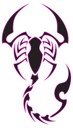 a scorpion tattoo design on a white background