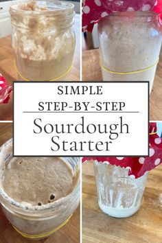 the steps in how to make sourdough starter