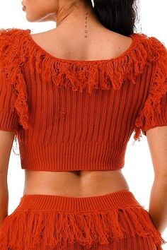 Imported S.M.L Cable Knit Pants sets. Short Sleeve Fringe Crop Top. Fringe Pants 100% Polyester Rust LSE Lets Dance Fringe Set Item Measurements: SIZE S SIZE S Length:" Waist:" Bust:" Item Measurements: SIZE S Measurements: SIZE S Inseam:" Length:" Hips:" Rise:" Cable Knit Pants, Fringe Pants, Fringe Crop Top, Crop Top Set, Let's Dance, Fringe Sweater, Top And Pants Set, Lets Dance, Knit Pants