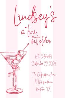 a pink and white striped background with the words lindsley's on it