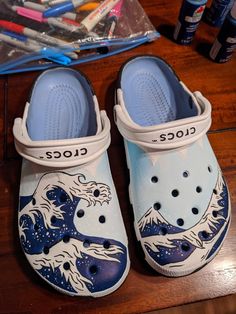 Decorate Crocs, Crocs Diy, Painted Shoes Diy, Custom Sneakers Diy, Custom Shoes Diy, All Nike Shoes