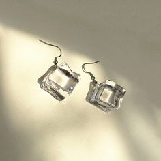 Free shipping Worldwide Chic Clear Earrings For Gift, Handmade Clear Earrings For Everyday, Trendy Clear Drop Earrings, Trendy Handmade Clear Jewelry, Handmade Clear Earrings, Minimalist Clear Dangle Earrings, Clear Minimalist Dangle Earrings, Clear Dangle Earrings For Pierced Ears, Cargo Design