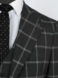 Men's suits are the ultimate in formal wear, designed to make a statement of sophistication and style. Whether you prefer a classic or slim fit, a tailored or bespoke suit, there's a perfect suit for every occasion. With single-breasted or double-breasted styles, notch or peak lapels, and solid colors or checkered and herringbone patterns, you can create a suit that's uniquely yours. For the most formal occasions, a tuxedo or dinner jacket will make you stand out from the crowd. And for a three- Luxury Double Breasted Suit For Groom, Luxury Custom Fit Suit For Groom, Luxury Custom Fit Three-piece Suit, Designer Business Suits With Suit Collar, Luxury Custom Fit Blazer For Business, Designer Suit And Tie Accessories For Workwear, Designer Custom Fit Business Suits, Timeless Three-piece Suit With Notch Lapel, Men Linen Suits