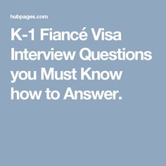 the words k - 1 finance visa interview questions you must know how to answer