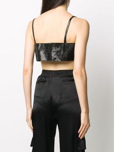 Shop black Nuè Charlotte crystal-embellished top with Express Delivery - Farfetch Embellished Top, Crystal Embellishment, Black Silk, Size Clothing, Women Wear, Boutique, Silk, Crystals, Fashion Design