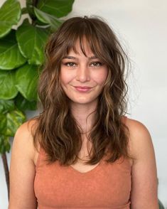 26 Choppy Shag Hairstyles For Medium Hair You Can’t Miss In 2024 Mid Length Shag Haircut With Bangs, Shag Bangs, Wavy Shag, Shaggy Haircut