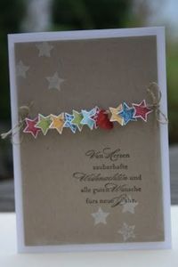 a card with some stars on it