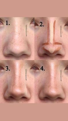 Bentuk Alis, Nose Makeup, Simple Makeup Tips, Nose Contouring, Makeup Artist Tips