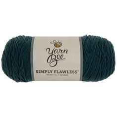 yarn bee simply flanness yarn in dark teal green, 50g ball