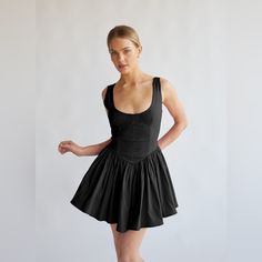 Same As The Delaney Corset Mini Dress But From Another Boutique Called Ella Blue*** 69% Rayon 26% Nylon 5% Spandex Ntw, Too Short On Me :( Black Fitted Mini Dress For Daywear, Black Fitted Bodice Dress For Daywear, American Threads, Corset Mini Dress, Black Corset, Dresses Black, Too Short, Eras Tour, Colorful Dresses