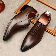 Men's Shoes, Men's Formal Shoes, Men's Wedding Shoes, Loafers, Oxford Shoes, Dress Shoes, Derby Shoes, Groom Shoes, Wedding Shoes, Business Shoes, Italian Shoes, Genuine Leather Men's Shoes, Lace Up Shoes, Brogue Shoes. A man's shoes say a lot about him whether he wants them to or not. Choosing the right shoe is crucial in projecting the right image. Whether you are dressing for a job interview, formal function or even a date, our classic men's formal shoes have got you covered. Made from high q Groom Shoes Wedding, Brogues Style, Shoes Business, Men's Wedding Shoes, Groom Shoes, Italian Shoes, Business Shoes, Brogue Shoes, Shoes Wedding