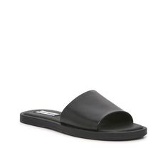 Steve Madden-Sienna Sandal Finish off any look with the classic Sienna sandals from Steve Madden. This pair features a simple slide silhouette that matches with anything from casual denim shorts to formal sundresses. Classic Slip-on Slides For Summer, Classic Open Toe Summer Sandals, Classic Open Toe Sandals For Summer, Classic Slide Sandals For Vacation, Classic Flat Slides For Vacation, Classic Sandals For Spring Vacation, Classic Slide Mules For Spring, Classic Sandals For Vacation In Spring, Classic Spring Slide Slides