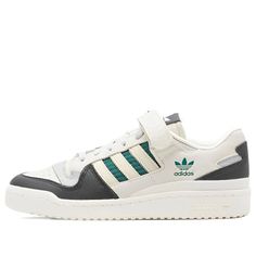 adidas Forum 84 Low 'Off White Green' HQ6938 (SNKR/Cozy/Retro/Skate/Light/Unisex/Low Top/Wear-resistant) Retro Adidas Low-top Skate Shoes, Retro Skate Shoes With Three Stripes For Sports, Adidas Retro Skate Shoes, Retro Adidas Skate Shoes, Green High-top Skate Shoes With Three Stripes, Retro Adidas Skate Shoes With Logo, Adidas Green Skate Shoes With Three Stripes, Adidas Retro Skate Shoes For Sports, Retro Green Adidas Sneakers