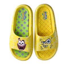 Spongebob And Patrick Comfort Slide Sandals Unisex Size 9 These Slides Aren't Just Footwear; They're A Nostalgic Journey Back To Your Favorite Underwater Duo. Vibrant And Playful Designs Of Spongebob And Patrick, Small Defect Due To Tag Perfect Fit For Every Fan Ship Next Day. Yellow Eva Sandals With Round Toe, Yellow Fun Slip-on Sandals, Fun Non-slip Open Toe Slippers, Playful Synthetic Flip Flops For Vacation, Playful Open Toe Synthetic Slippers, Yellow Non-slip Slide Flip Flops, Fun Round Toe Slides For Vacation, Playful Non-slip Synthetic Slides, Playful Open Toe Slides For Summer