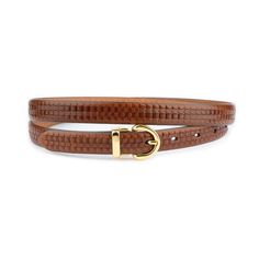 "Buy Stylish Womens Brown Belt Gold Buckle Real Leather 2.0 Cm Ladies Embossed Thin Genuine Leather Belt For Dress BELT SIZE: Choose from drop down menu above BELT WIDTH: 3/4″ | 20 mm LEATHER: Genuine leather COLOR: Brown BUCKLE: Gold color CONDITION: New INCLUDED: Dust bag ALL BELTS ARE MEASURED FROM THE LEATHER PART'S END TO THE MIDDLE HOLE. Usually choose belt two sizes larger than regular jeans size. For example, if you wear jeans in size 32\", then belt size 36\" would fit well. PAYMENT Shopping on Etsy is 100% safe. I accept Paypal to make your payment process totally secure. Paypal also protect your financial information.  WORLDWIDE DELIVERY Delivery to USA, Canada 10-14 business days European Union 7 - 10 business days The order will be processed within 2 business days after your p Belt Gold Buckle, Belt For Dress, Embossed Pattern, Belt Gold, Brown Belt, Genuine Leather Belt, Suspender Belt, Belt Size, Leather Belt