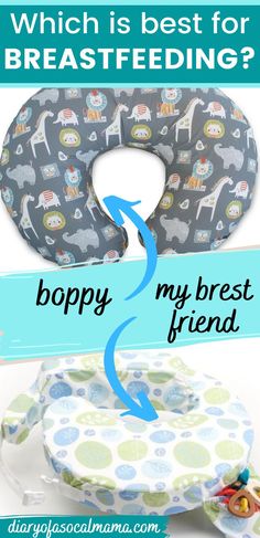 an inflatable nursing pillow with the words, which is best for breastfeeding?