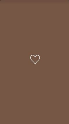 a heart is shown in the middle of a brown square with a white outline on it