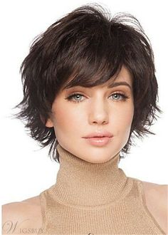 Natural Hair Wigs, Short Human Hair Wigs, Cute Hairstyles For Short Hair, Short Hair With Layers, Short Wigs, Short Bob Hairstyles, Smooth Hair, Short Hairstyles For Women