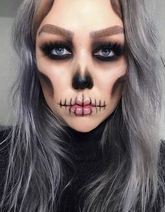 Easy Skeleton Makeup, Skull Face Makeup, Skeleton Makeup