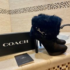 Boots Were Part Pf A Store Display, Like New Condition, Minimal Wear At The Bottom As Shown. Size 6.5 B.No Box/Booklet Included. Grown Woman Era, Girly Shoes, Swag Shoes, Clothes To Buy, Store Display, Coach Shoes, Dream Shoes, Hidden Gems, My Wardrobe