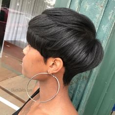 50 Most Captivating African American Short Hairstyles Black Haircut Styles, Black Pixie Cut, Black Pixie, Short Hair Styles African American, Bob Black, American Hairstyles, Sassy Hair, Hair Bob, Short Black Hairstyles