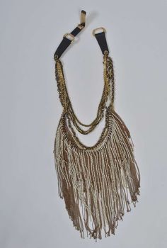 Otazu Fringe Necklace 5 Gold Embellished Evening Necklaces, Gold Embellished Evening Necklace, Gold Beaded Necklaces For Evening, Luxury Multi-strand Chain Necklaces, Elegant Multi-strand Chain Necklace With Gold Beads, Luxury Embellished Necklaces For Party, Elegant Gold Beaded Chain Necklace For Party, Glamorous Embellished Gold Jewelry, Glamorous Gold Embellished Jewelry