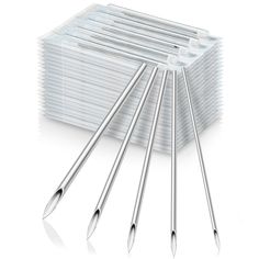 High quality - Each 2 long needle is precision turned from high grade 316L surgical stainless steel Piercing Needle, Piercing Needles, Tattoo Needles, Blister Pack, Silicone Gel, High Grade, Product Features, Premium Quality, The 100