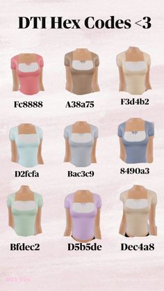 ʚ♡ɞ Hex Codes Fancy Dress Code, Black Hair Roblox, Coding Clothes, Hex Codes, Combo Dress, Game Dresses, Cute Fits, Just Girly Things