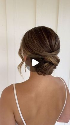 Low Chignon Wedding Hair, Bridal Shower Hair Updo, Curly Bridal Updo With Veil, Mob Updo Hairstyles, Fine Hair Updo Wedding, Brunette Updo Wedding, Low Wedding Updo, Low Updo Wedding Hair, Tea Ceremony Hair