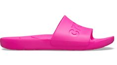 This simple, easy to wear slide offers essential Crocs comfort and style at an amazing price. A sleek upper features the Crocs logo, and a fully molded Croslite™ design makes it lightweight and comfortable. An everyday slide sandal that’s so perfect, you’ll want multiple pairs!  Crocs Slide Details:    Sleek upper featuring Crocs logo   Incredibly light and easy to wear   Fully molded Croslite™ material for signature Crocs comfort Comfortable Slip-resistant Slides, Trendy Lightweight Slides, Casual Slip-resistant Slides, Casual Solid Color Slip-resistant Slides, Crocs Logo, Crocs Slides, Sugar Flowers, Slide Sandals, Women's Style