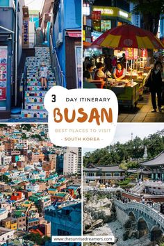 3 day busan itinerary travel guide - best places to visit in busan south korea Busan Travel, Singapore Vacation, Korea Busan, Beautiful Place In The World, Busan Korea, Busan South Korea, Holiday Travel Destinations