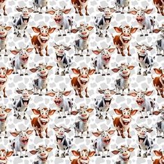 an image of a cow pattern that is very cute and happy to be used for wallpaper