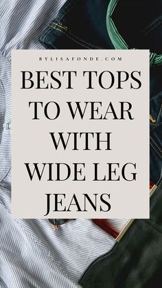 In this article, you will find the best tops to wear with wide-leg jeans. 10+ Cute tops that go well with wide-leg jeans, best tops to wear with wide-leg trousers, elegant tops to wear with wide-leg jeans. Wide Leg Jeans Pear Shape, What To Wear With Wide Leg Pants, How To Wear Wide Leg Jeans, How To Style Wide Leg Jeans, Wide Leg Outfit, Wide Leg Jeans Outfit, Legs Outfit, Wide Leg Pants Outfit