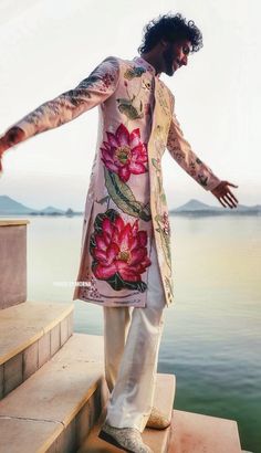 Rahul Mishra - India 🇮🇳 Casual Wedding Suit, Traditional Indian Mens Clothing, Stylish Boy Clothes, Fashion Sketches Men, Indian Wedding Clothes For Men, Denim Diy Clothes, Wedding Kurta For Men