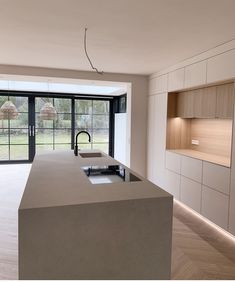 the kitchen is clean and ready for us to use in its new home or apartment