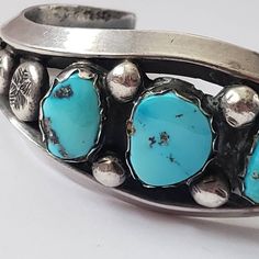 Great Bracelet  No Returns Southwestern Concho Cuff Bracelet Gift, Southwestern Cuff Collectible Jewelry, Southwestern Style Collectible Cuff Jewelry, Western Style Collectible Bangle Bracelets, Southwestern Style Cuff Bracelet, Vintage Cuff Bracelet, Hendersonville Nc, Silver Turquoise Jewelry, American Jewelry