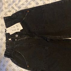 Brnd New Zara Jeans 13-14 Years Black Zara Jeans With Pockets, Zara Black Jeans With Pockets, Zara Jeans, Jeans Color, Zara Black, Colored Jeans, Flare Jeans, Wide Leg, Women Jeans