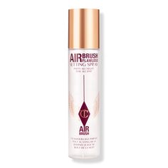 6.7 oz Airbrush Flawless Setting Spray - Charlotte Tilbury | Ulta Beauty Charlotte Tilbury Setting Spray, Charlotte Tilbury Airbrush Flawless, Dream Makeup, Eyebrow Eyeshadow, Makeup Setting Spray, Makeup Bag Organization, Exfoliate Face, Long Lasting Makeup, Luxury Makeup