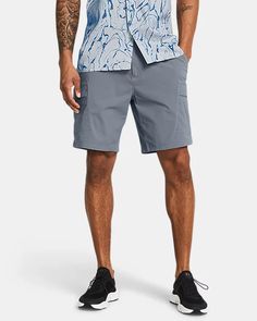 Men's UA Fish Pro 2.0 Cargo Shorts Open Hands, Under Armour Men, Cargo Shorts, Water Repellent, Woven Fabric, Mens Shorts, Kids Shoes, Mens Gifts, Under Armour