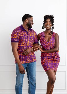 Style# M2080PTA Introducing the Femi Men's African Print Polo in Purple Tangerine Adire. This vibrant short-sleeved design features an African-inspired pattern in a range of bold colors, perfect for standing out in any outfit. Dress it up with slacks or dress it down with sneakers and jeans for casual settings. Shop matching items here. Description Short Sleeve Polo Vents at Sides 95% Cotton/5% Spandex body with 100% Cotton rib knit Designed in the US, imported Care Instructions Machine wash col Purple Fitted Cotton Shirt, Fitted Purple T-shirt For Summer, Fitted Purple Cotton T-shirt, Purple Fitted Short Sleeve Top, Fitted Multicolor Collared T-shirt, Fitted Collared Multicolor T-shirt, Multicolor Fitted Collared T-shirt, Fitted Purple Collared Shirt, Sneakers And Jeans