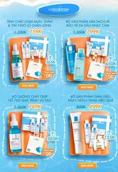 an advertisement for some products in the water with price tags on it and prices below