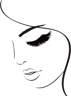 a woman's face with long eyelashes