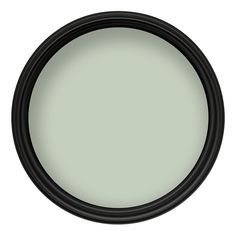 a round black frame with a light green color in the center and an empty white background